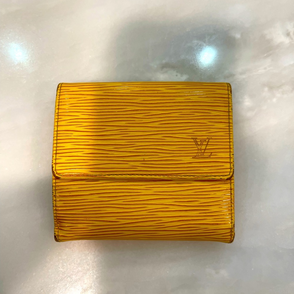 Louis Vuitton Compact Wallet with Coin Pocket (Yellow Epi)